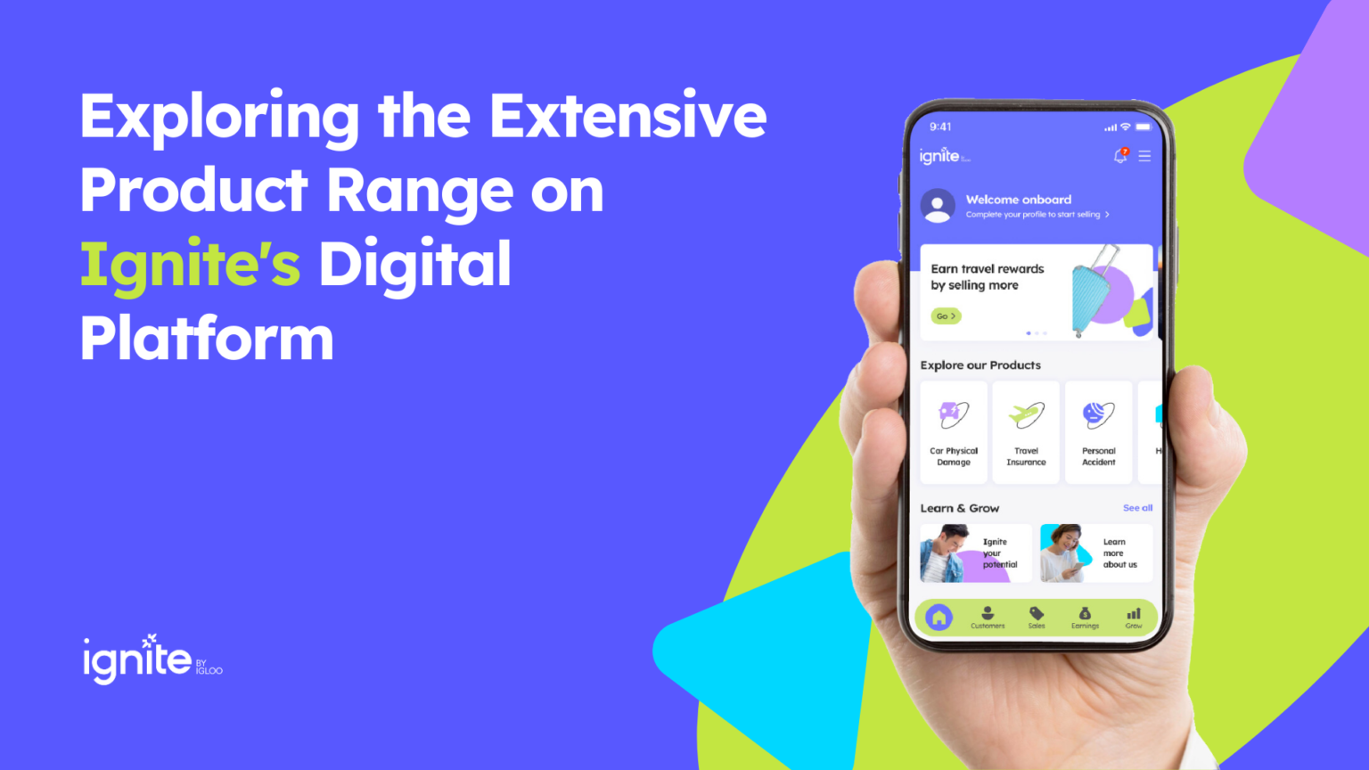 exploring the extensive product range on ignite digital platform